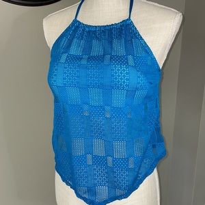 New Directions- size large aqua - swim top